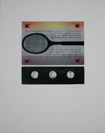 Acquaforte E Acquatinta Janak - Tennisschläger / Tennis Racquet