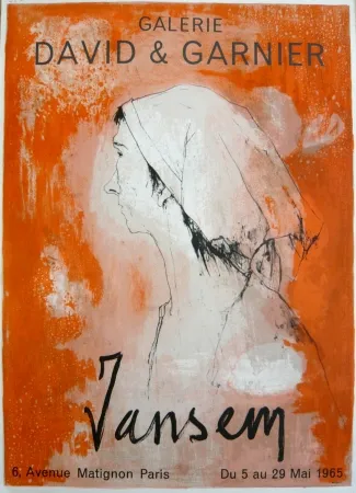 Manifesti Jansem - Affiche exposition galerie David & Garnier