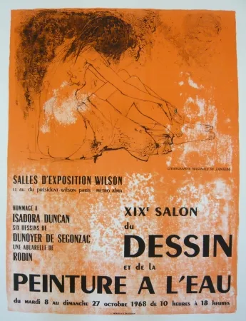 Manifesti Jansem - Affiche salon du dessin et de la peinture à l'eau