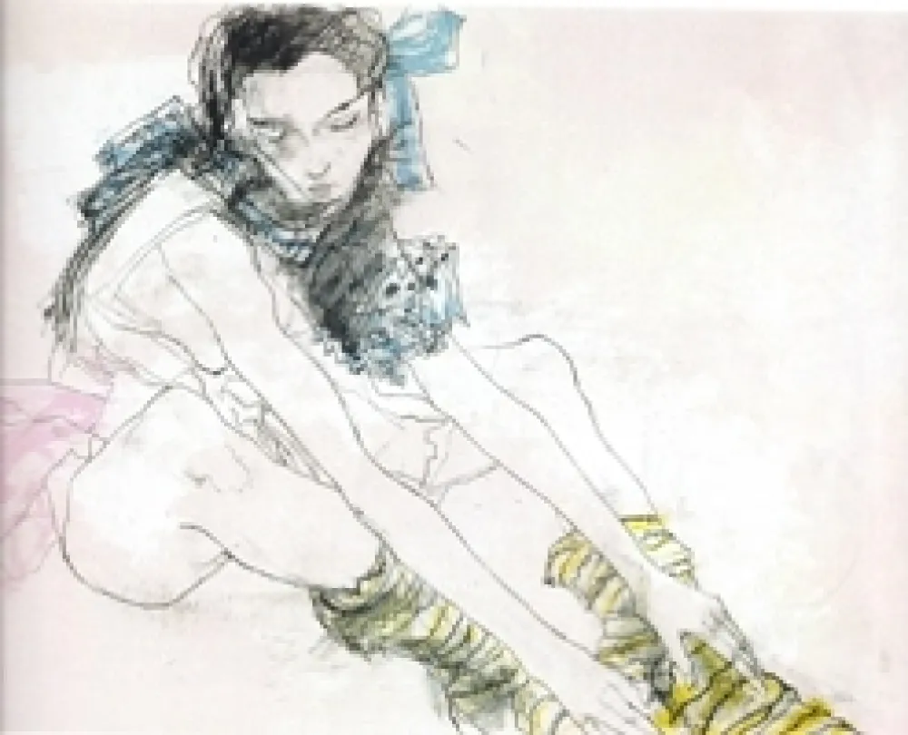 Litografia Jansem - Le ruban bleu