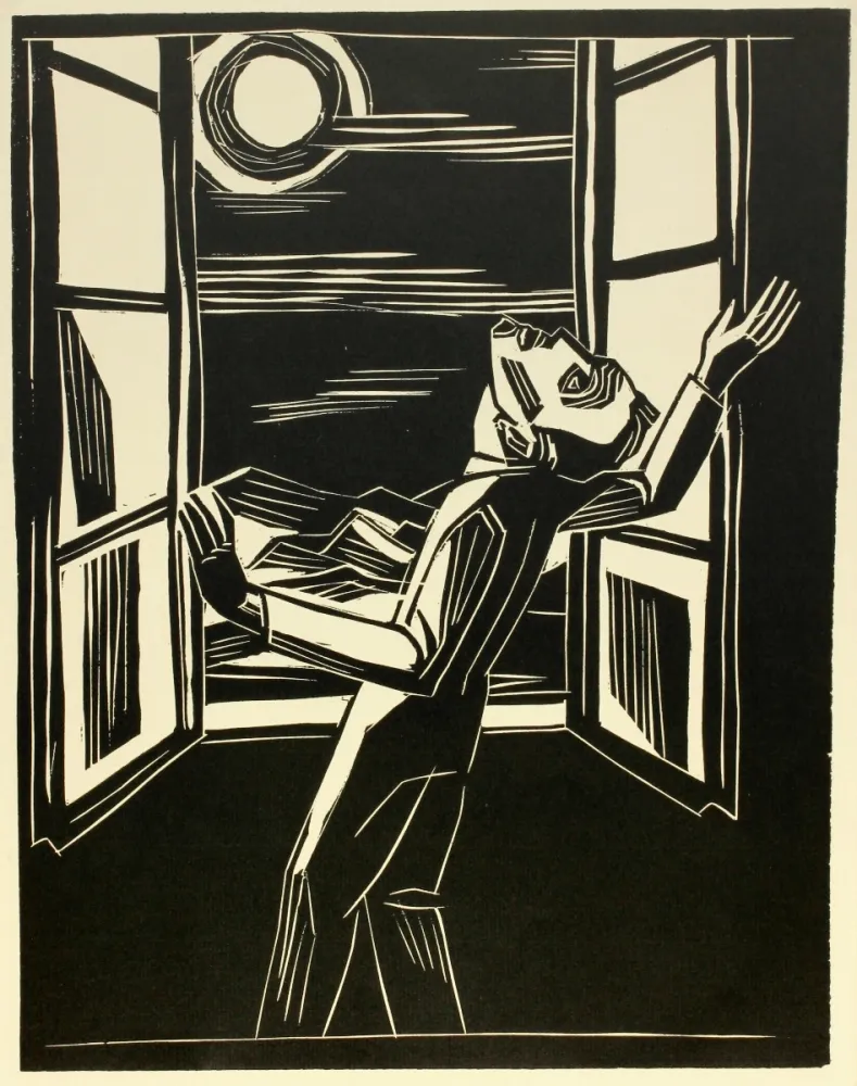 Incisione Su Legno Jansen - Zwei Menschen-Bilder