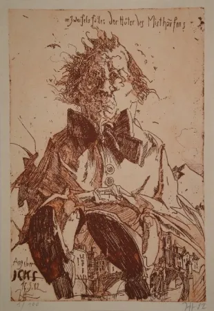 Libro Illustrato Janssen - Angeber Icks. 1ne Quijoterie (Eine Quijoterie). 