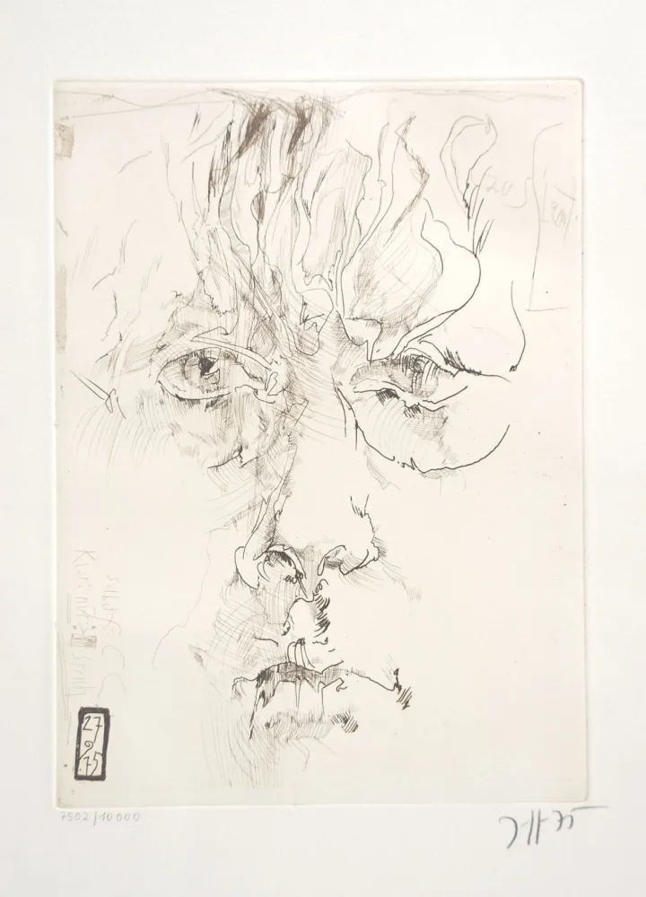 Acquaforte Janssen - Autoportrait