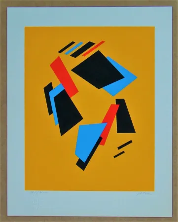 Serigrafia Jeltov - Composition  Moscou-Paris