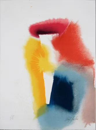 Litografia Jenkins - Abstract Composition, c. 1980 - Hand-signed! 