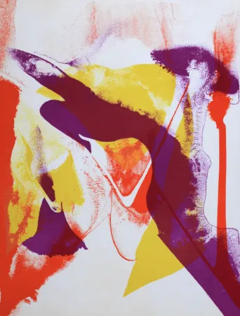 Litografia Jenkins - Composition, 1965 