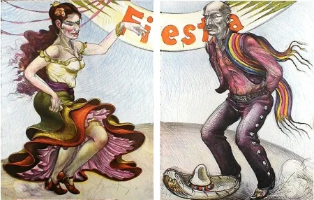 Multiplo Jimenez - Fiesta (diptych)