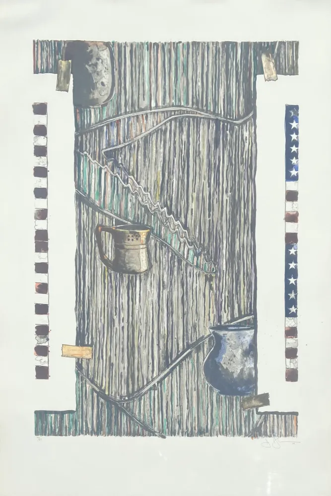 Litografia Johns - Ventriloquist