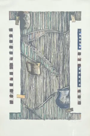 Litografia Johns - Ventriloquist