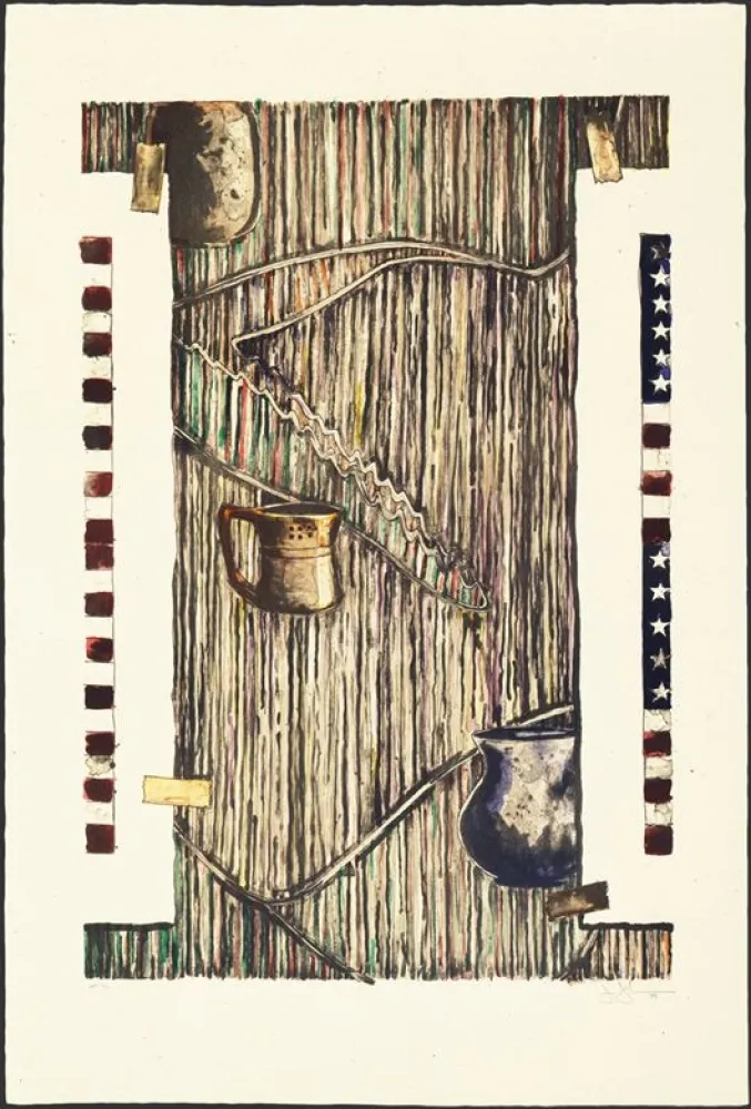 Litografia Johns - Ventriloquist (color)