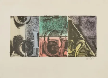 Litografia Johns - Voice 2