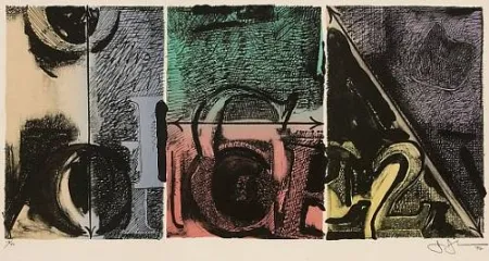 Litografia Johns - Voices 2