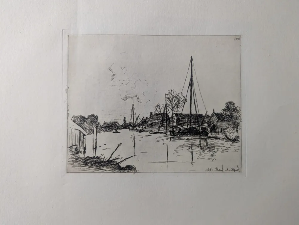 Acquaforte Jongkind - Le canal / The Canal