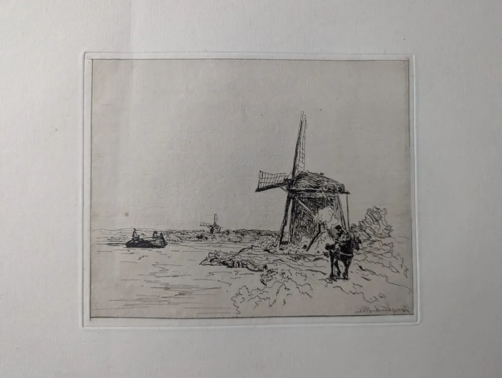 Acquaforte Jongkind - Le chemin de halage / The Towpath