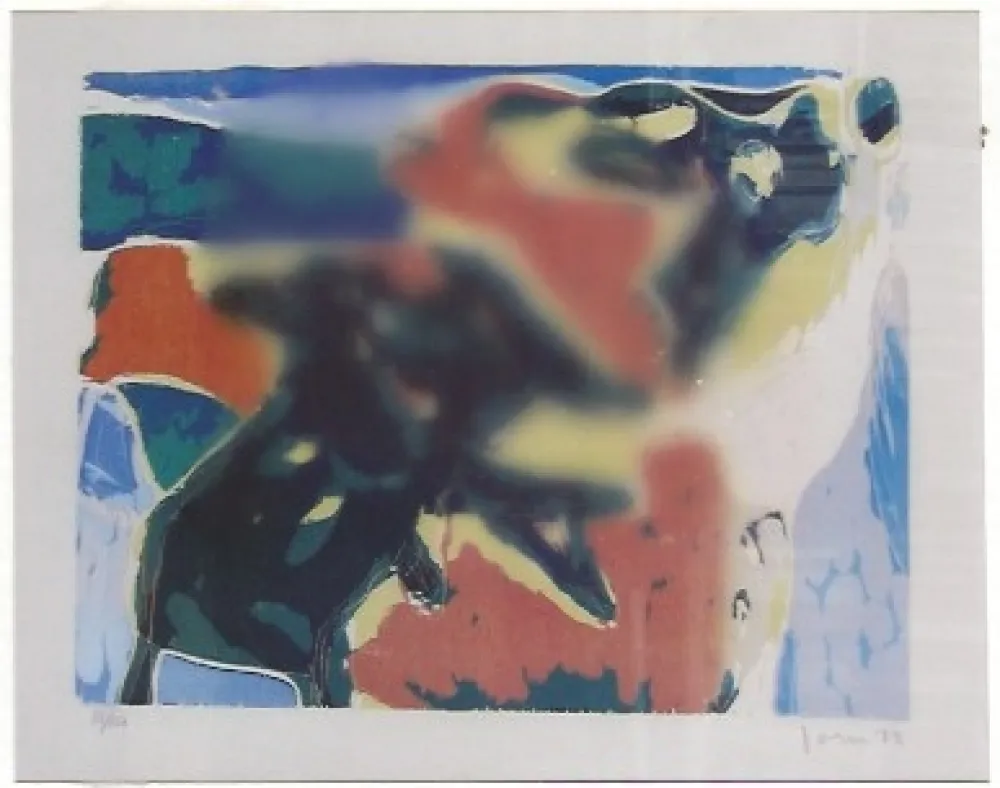 Incisione Su Legno Jorn - Cobra, composición (portafolio Cobra II)