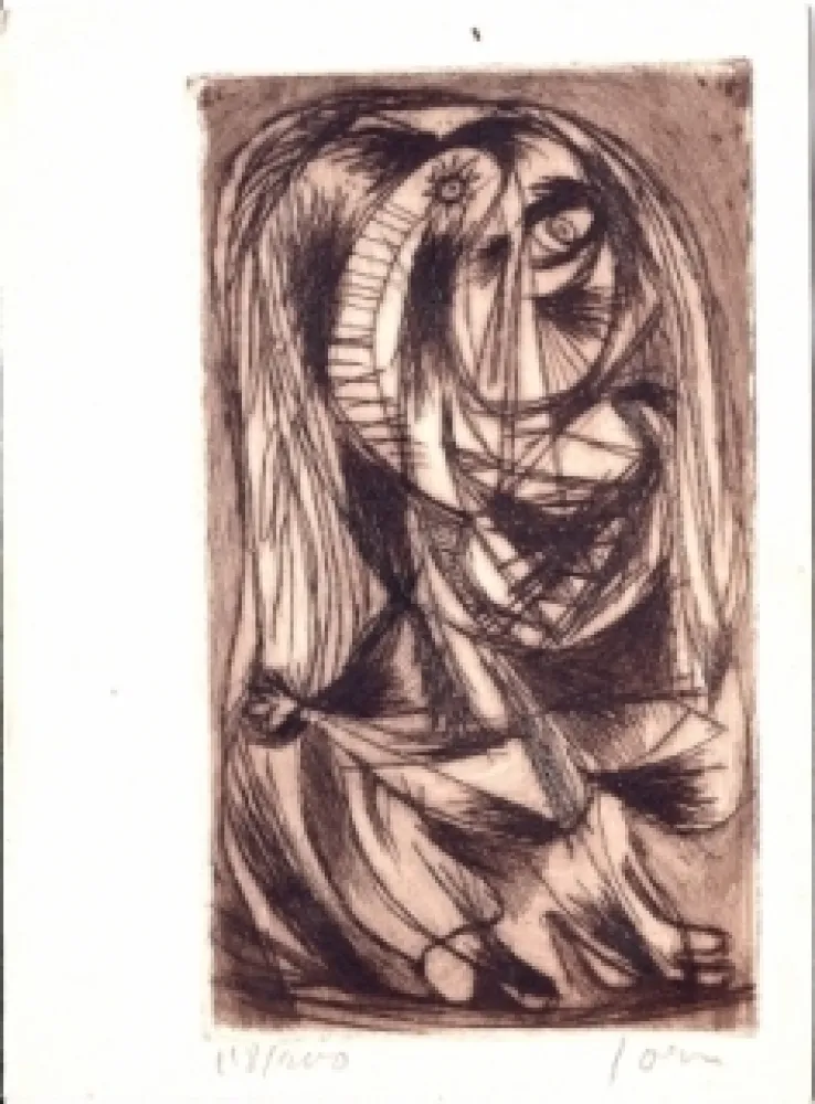 Acquaforte E Acquatinta Jorn - Composition