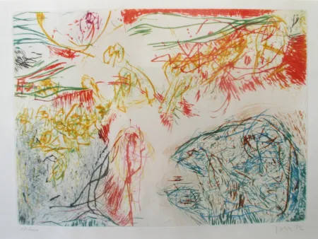 Incisione Jorn - Confrontation sans Front