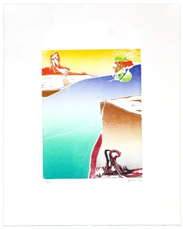 Incisione Su Legno Jorn - Dans le sillage d’if aube