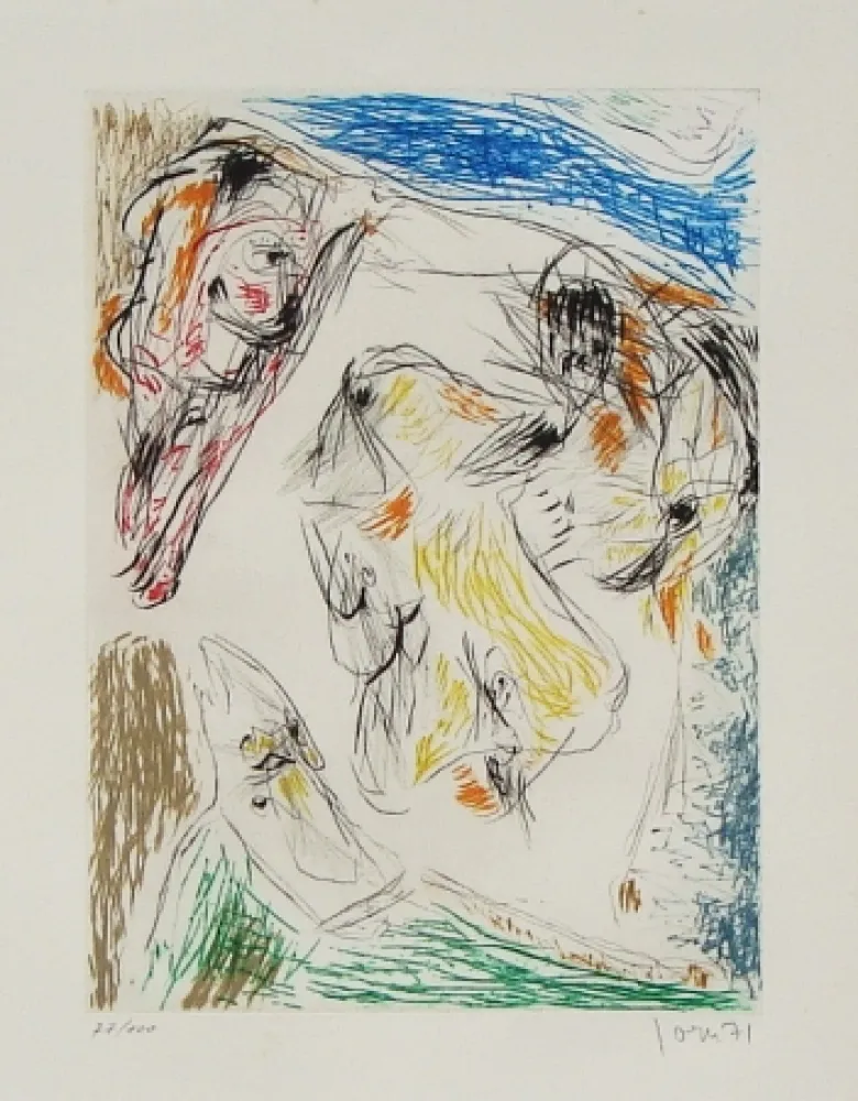 Acquaforte E Acquatinta Jorn - Euclide coincé