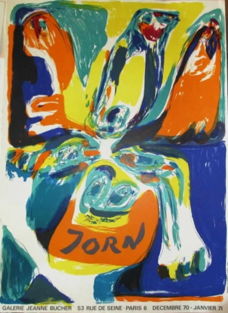 Manifesti Jorn - Exposition Galerie Jeanne Bucher 70-71