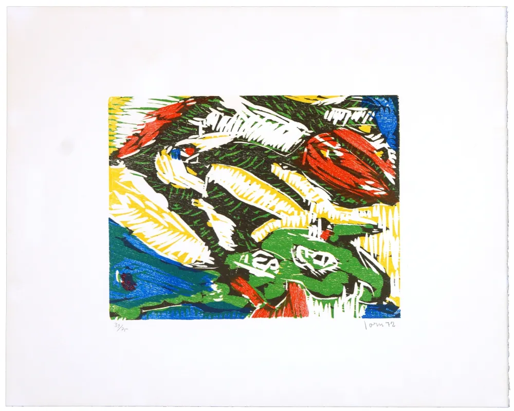 Litografia Jorn - Gravitation aggravée