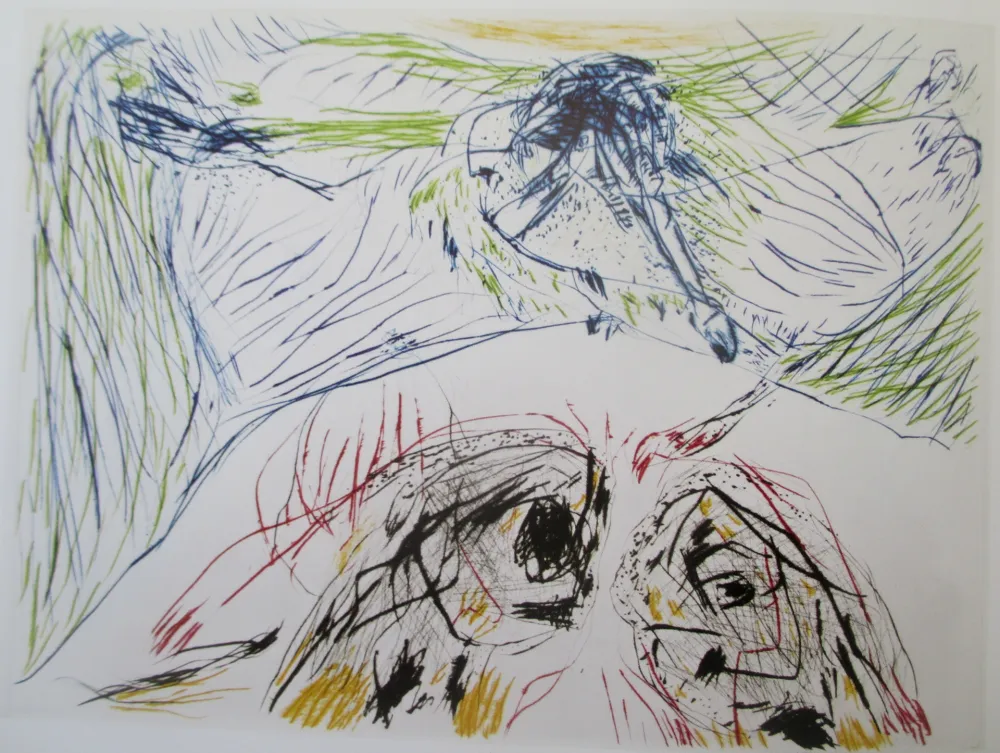 Incisione Jorn - Hibou Sortilege