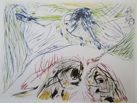 Incisione Jorn - Hibou Sortilege