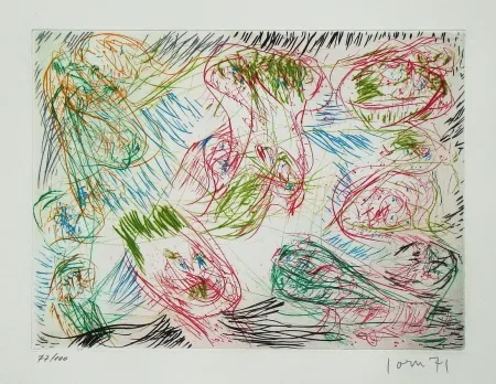 Acquaforte E Acquatinta Jorn - La sortie joyeuse