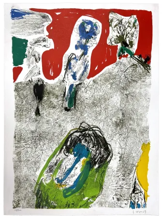 Litografia Jorn - La vallée de Charme