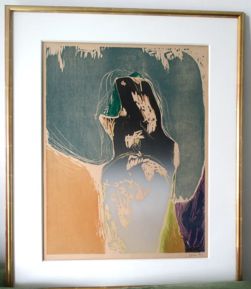 Incisione Su Legno Jorn - Le futur du passé