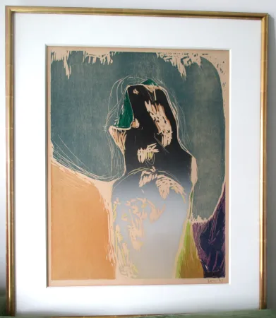 Incisione Su Legno Jorn - Le futur du passé