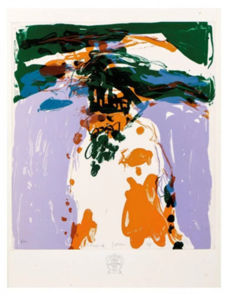 Litografia Jorn - Lithographie couleur