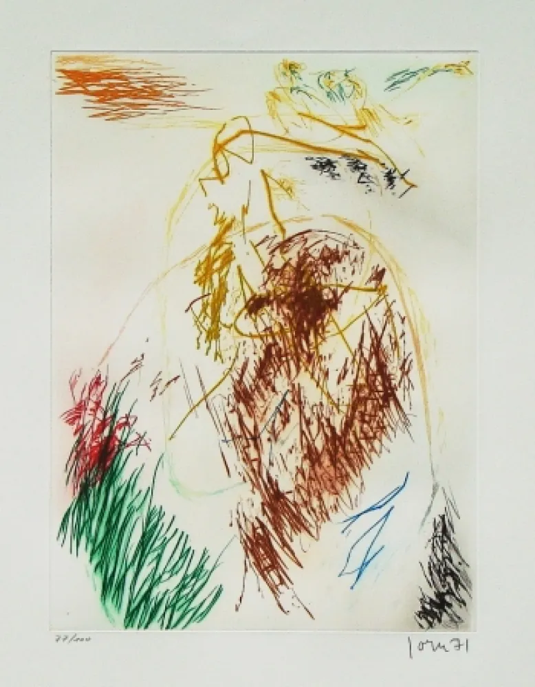 Acquaforte E Acquatinta Jorn - Pensées en l'air