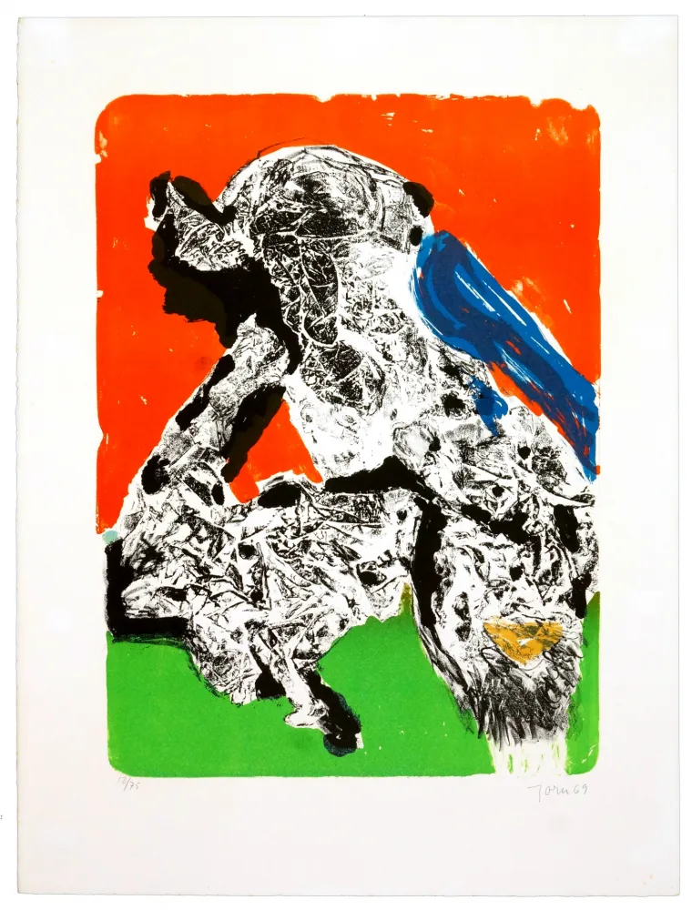 Litografia Jorn - Provocation ratée