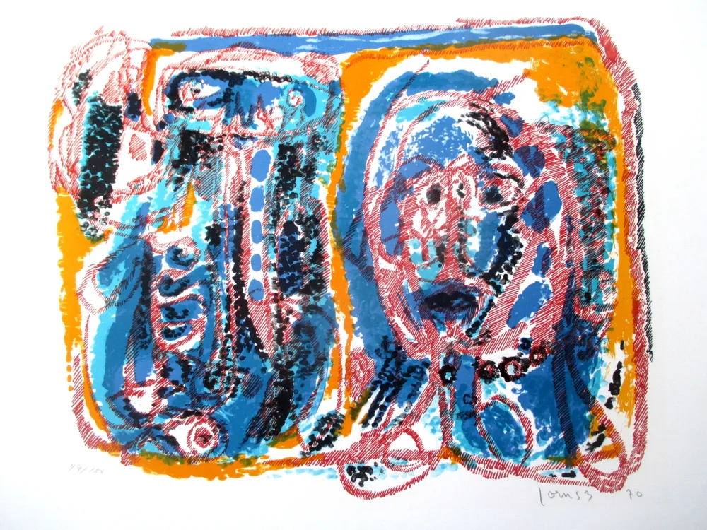 Litografia Jorn - Tendresse Ratée