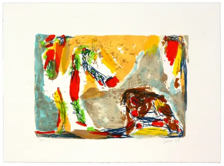 Litografia Jorn - Trop tôt