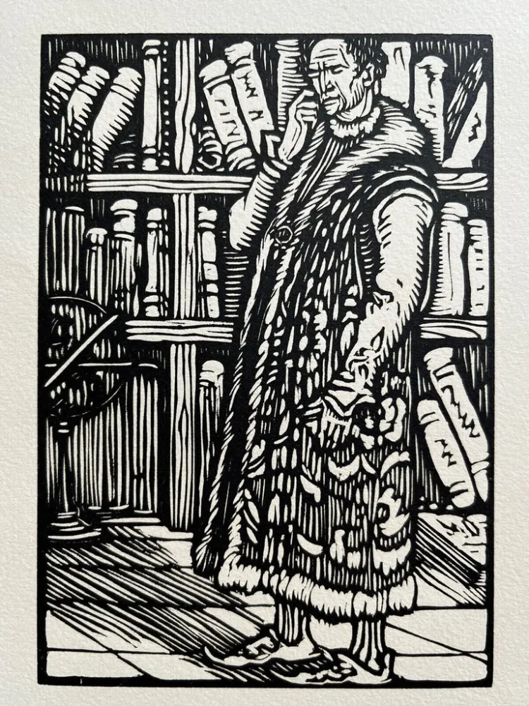 Incisione Su Legno Jou - Le Carton aux Estampes