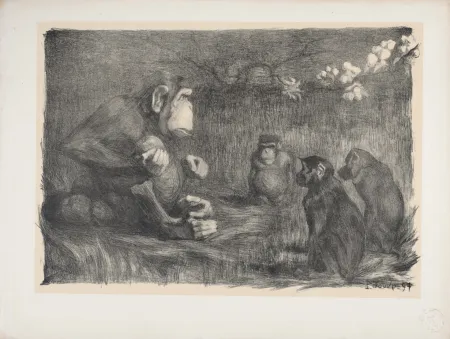 Litografia Jouve - Le Jugement de Pâris, 1897