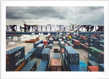 Litografia Jr - Women Are Heroes, Elizabeth Kamanga on Sea, Le Havre, France, 2017