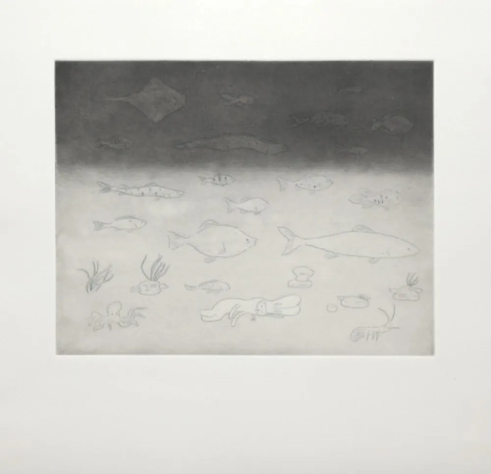 Incisione Kaga - At the bottom of the sea
