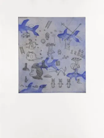 Incisione Kaga - Baby sharks