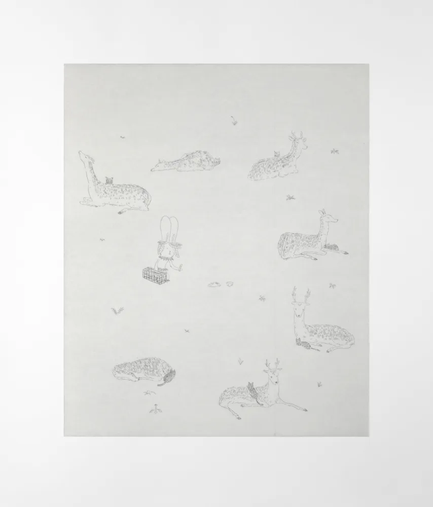 Incisione Kaga - Catching of the 7 wild black cats