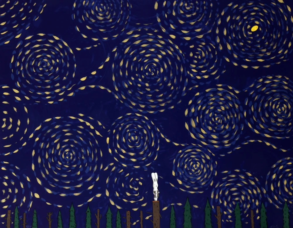 Litografia Kaga -  Usacchi-Half moon