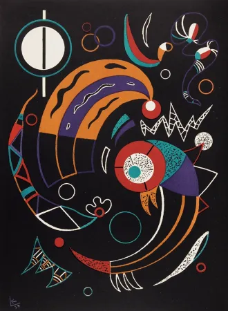 Litografia Kandinsky - Comètes