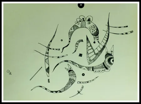 Litografia Kandinsky - COMPOSITION 