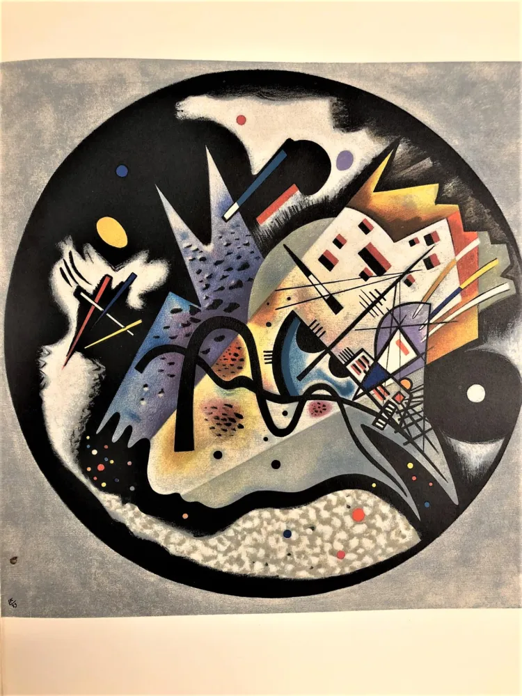 Litografia Kandinsky - Dans le cercle noir