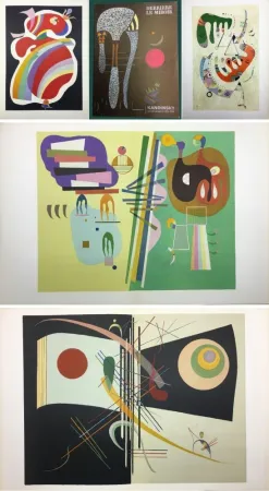 Libro Illustrato Kandinsky - Derrière le Miroir n° 179 : KANDINSKY, Période Parisienne (1934-1944) avec 5 lithographies en couleurs.