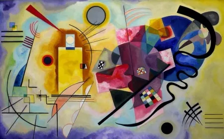 Litografia Kandinsky - Jaune bleu rouge