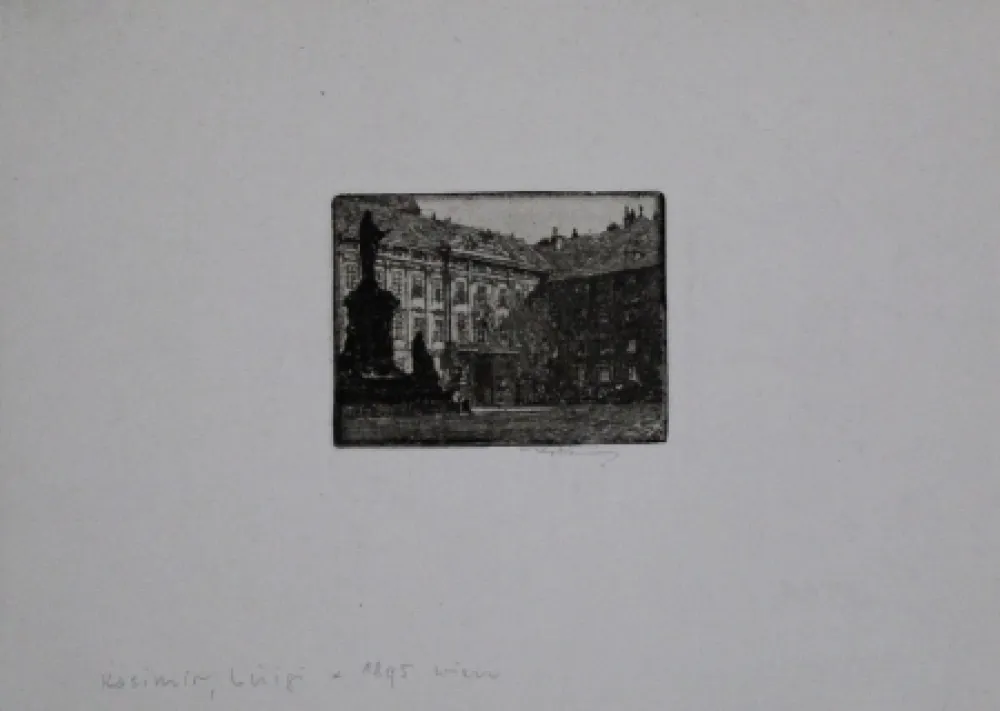 Incisione Kasimir - Amalienhof (Hofburg), Vienna