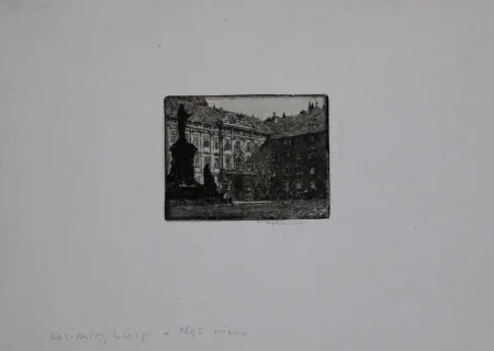 Incisione Kasimir - Amalienhof (Hofburg), Vienna